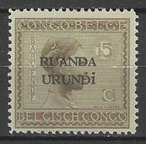 [Belgian Congo Postage Stamps Overprinted "RUANDA - URUNDI", type A2]