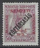 [Hungary Postage Stamp Overprinted, type N4]