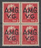 [Italian Postage Stamps Overprinted "A.M.G.V.G." - Watermarked, тып A10]