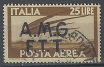 [Airmail -  - Italy Postage Stamps of 1945 Overprinted "A.M.G.F.T.T.", tegund B4]
