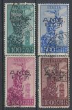 [Airmail - Airplane over Bell Tower - Italy Postage Stamps Overprinted "A.M.G.F.T.T.", тып F]