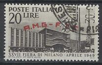 [The 27th Milan Trade Fair - Italy Postage Stamp Overprinted "A.M.G.- F.T.T.", type K]