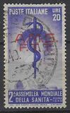[The 2nd World Health Congress - Rome - Italy Postage Stamp Overprinted "A.M.G.F.T.T.", වර්ගය P]