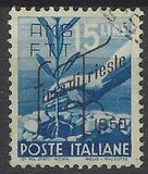 [Trieste Fair - Democracy Stamps of 1945 Overprinted "AMG - FTT - Fiera di Trieste - 1950", Scrivi AK]