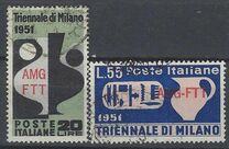 [Triennial Art Exhibition, Milan - Italy Postage Stamps Overprinted "AMG-FTT", typ AZ]