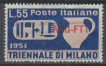 [Triennial Art Exhibition, Milan - Italy Postage Stamps Overprinted "AMG-FTT", typ AZ1]
