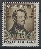 [The 100th Anniversary of the Death of Donizetti - Italy Postage Stamp Overprinted "A.M.G. F.T.T.", タイプ I]