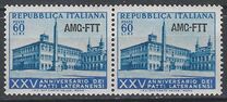 [The 25th Anniversary of the Lateran Pacts - Italy Postage Stamps Overprinted "AMG-FTT", タイプ CR1]