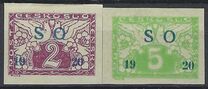 [Czeshoslovakian Express Stamps Overprinted "SO 1920", type B2]