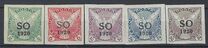 [Czeshoslovakian Newspaper Stamps Overprinted "SO 1920", type A44]