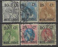 [Queen Wilhelmina - Netherlands Postage Stamps of 1899 Overprinted "NED.-INDIË" and Surcharged, type E]