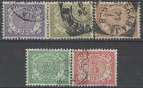 [Numeral stamps - Numerals on Colored Background, type F]