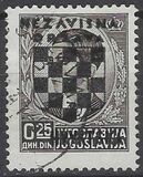 [Yugoslavia Postage Stamps Overprinted in Black - King Peter II, típus B]