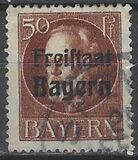 [King Ludwig III Overprinted "Freistaat Bayern", type P9]