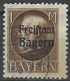 [King Ludwig III Overprinted "Freistaat Bayern", type P13]