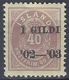 [Overprinted "Í GILDI '02-´03", type E16]
