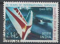 [25 Aniversario d elas líneas aéreas nacionales "Air India"., tipo NX]