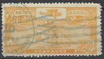 [Airmail - Airplane and Map, type BD]