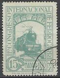 [The 11th International Railway Congress, Madrid - Blue Control Numbers on Back, type CK4]