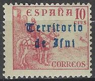 [Spanish Postage Stamps Overprinted "Territorio de Ifni" in Gothic Script, प्रकार I3]
