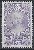 [The 80th Anniversary of the Birth of Emperor Franz Josef I - With Enlarged Year Labels Top and Bottom, Typ W1]