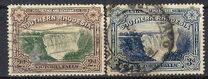 [Victoria Falls - Nos. 30 & 31 Inscribed with "Postage & Revenue" at Top of Frame, тип F]