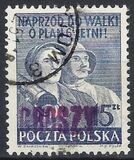 [No. 534 Overprinted GROSZY in Different Colors and Fonts, type IOB]