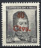 [Surcharged 40 Ctvs, Typ HI]