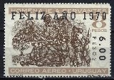 [Airmail - New Year - Issue of 1967 Overprinted "FELIZANO" and Surcharged, Scrivi VT]