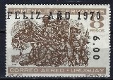 [Airmail - New Year - Issue of 1967 Overprinted "FELIZANO" and Surcharged, Scrivi VT]