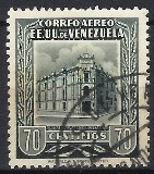 [Airmail - Caracas Central Post Office - Inscription "CORREOS - EE. UU. VENEZUELA", Tip AIK21]