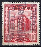 [Caracas Central Post Office - Inscription "CORREOS - REPUBLICA DE VENEZUELA", tip AIK26]