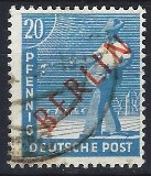 [BERLIN in Red Overprint on "Allied Occupation Zone" Stamps, тып B5]