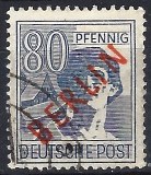 [BERLIN in Red Overprint on "Allied Occupation Zone" Stamps, тып B11]