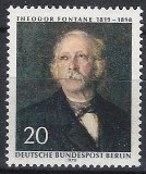 [150° anniversario della nascita di Theodor Fontane - Carta: fluorescente, Scrivi JA]