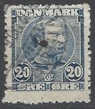[King Christian IX, 1818-1906 - Horizontal Lines in Background in Oval, タイプ M1]