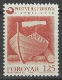 [Introduction of the Financially Independent Postverk Føroya, type J]