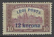 [Airmail - Parliament Stamp of 1917 Surcharged, tip FK2]
