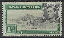 [King George VI and Views of Ascension, type F1]