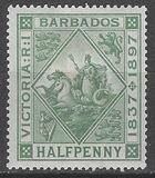 [The 60th Anniversary of Queen Victoria's Regency. White Paper, tegund J1]
