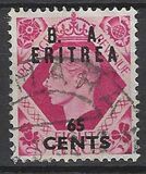 [King George VI - Great Britain Postage stamp Overprinted B. A. - ERITREA" and Surcharged Value, 类型 B7]