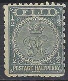 [Crown over Monogram & Canoe in Palm Tree Frame, type N]