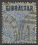 [Queen Victoria, 1819-1901 - Bermuda Stamps Overprinted "GIBRALTAR" in Black, type A3]