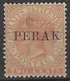 [Straits Settlements Postage Stamps Overprinted "PERAK", type B]