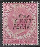 [Straits Settlements Postage Stamp No. 36 Overprinted & Surcharged, type F]