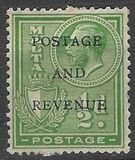 [King George V and Coat of Arms Stamps of 1926-1927 Overprinted "POSTAGE AND REVENUE", type X22]