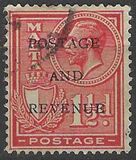 [King George V and Coat of Arms Stamps of 1926-1927 Overprinted "POSTAGE AND REVENUE", type X23]