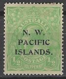 [Australian Postage Stamps Overprinted "N. W. PACIFIC ISLANDS" - "P" in "PACIFIC" above "S" - Different Watermark, type A10]