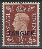 [King George VI - Great Britain Postage Stamps Overprinted "TANGIER", type F2]