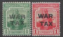 [War Tax - No. 1 & 2 Overprinted. 1½ mm Between "WAR" & "TAX", type I]